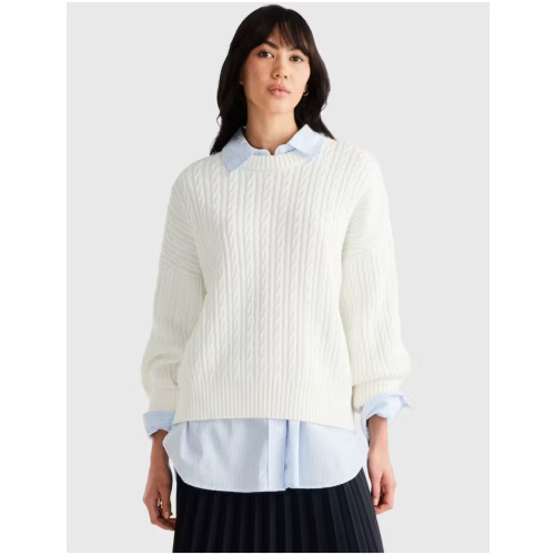 TOMMY HILFIGER Cable all over c-nk sweater